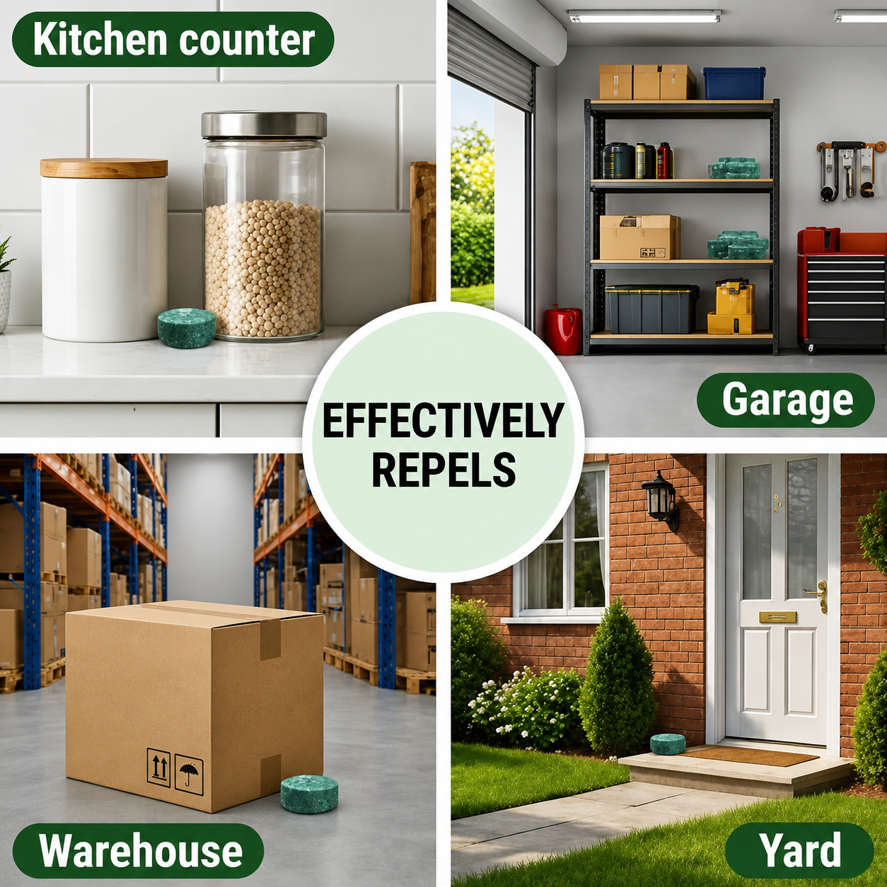 Rodent Repellent − 100% Natural (for Indoor Outdoor Use, Garden & Home, Family & Pet Safe)