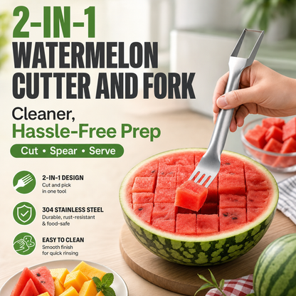 2-in-1 Watermelon Cutter and Fork