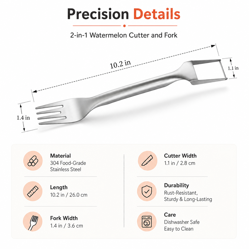 2-in-1 Watermelon Cutter and Fork