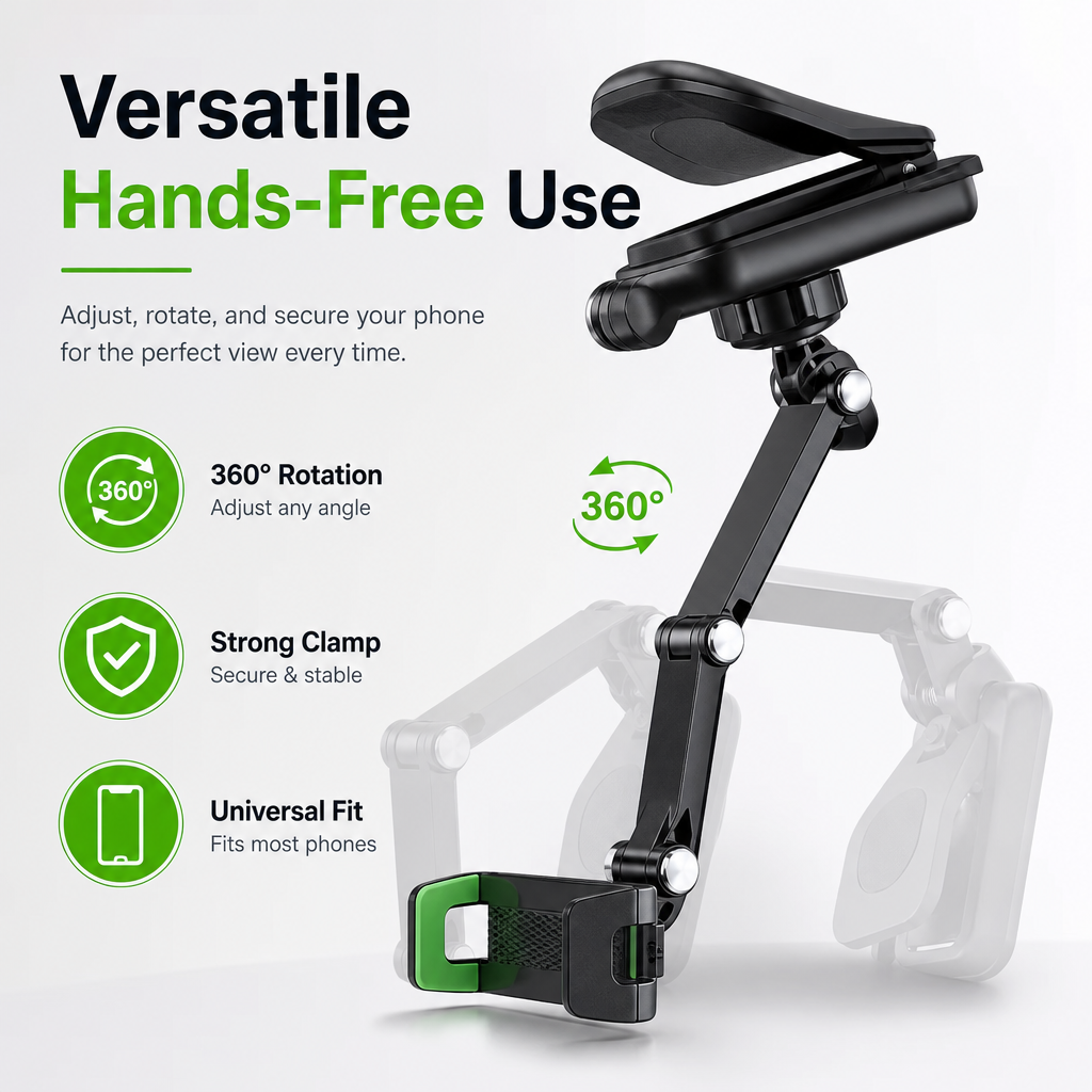 360° Sun Visor Car Phone Holder