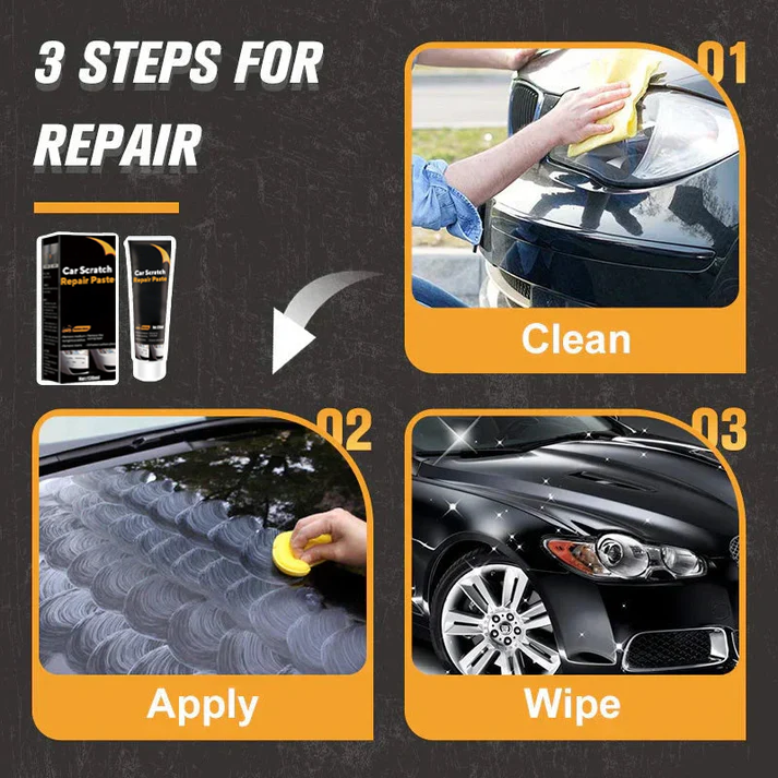 Car Scratch Repair Paste (Easy Application, Quick Drying & Invisible Finish) PRO