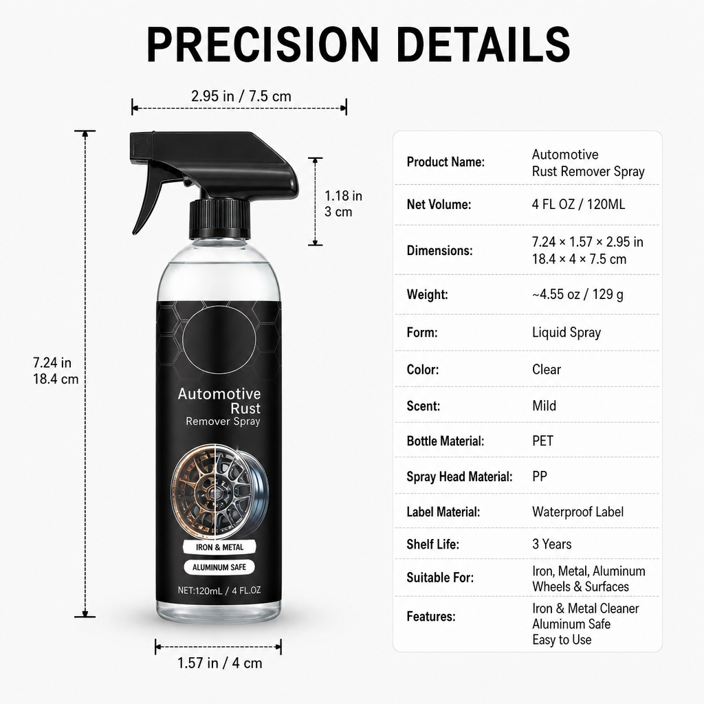 Automotive Rust Remover Spray