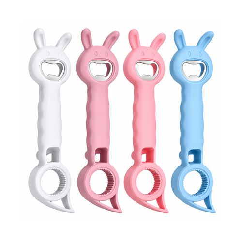 Multi-functional 4-in-1 Safety Can & Bottle Opener