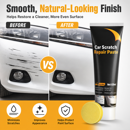 Car Scratch Repair Paste (Easy Application, Quick Drying & Invisible Finish)