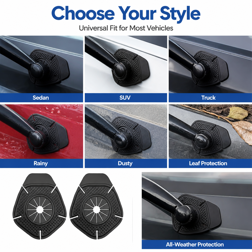 Car Windshield Wiper Arm Hole Protection Cover (2 PCS)