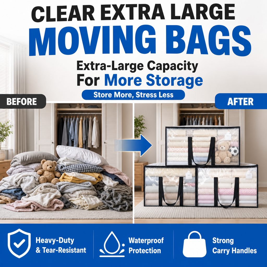 Clear Extra Large Moving Bags