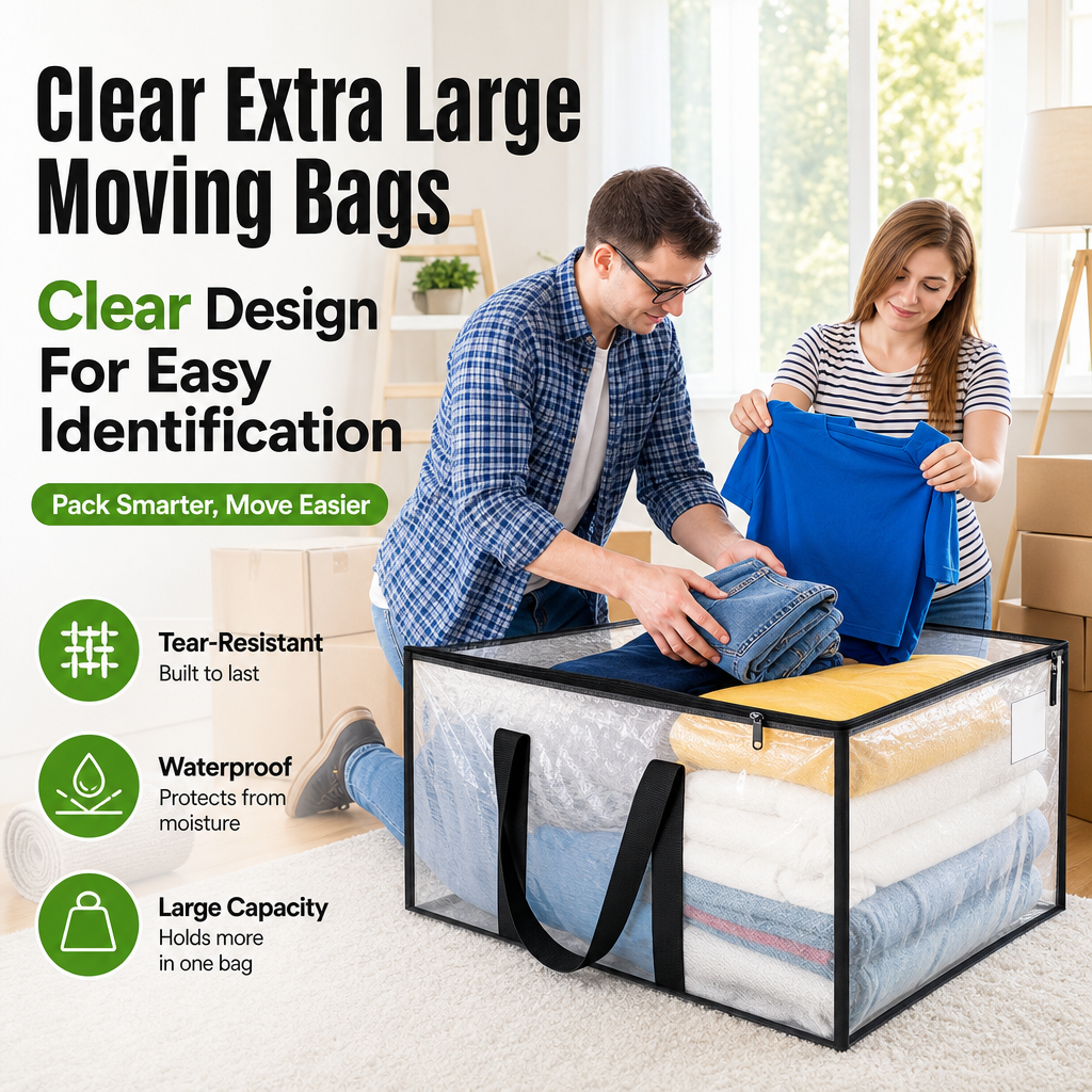 Clear Extra Large Moving Bags