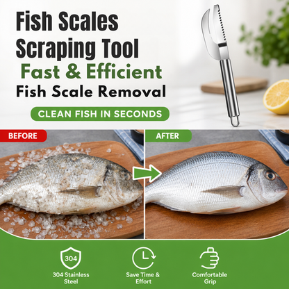 Stainless Steel Fish Scaler & Gutting Tool