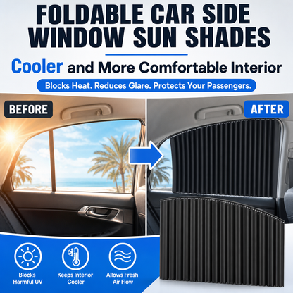 Foldable Car Side Window Sun Shades (2/4 PCS)