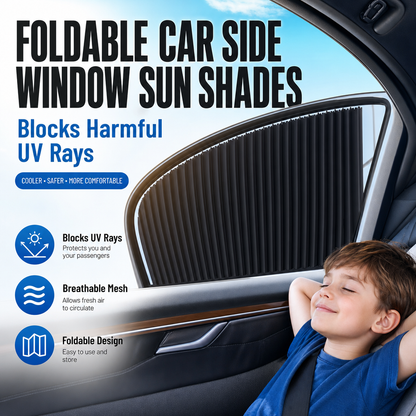 Foldable Car Side Window Sun Shades (2/4 PCS)