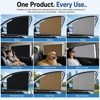 Foldable Car Side Window Sun Shades (2/4 PCS)
