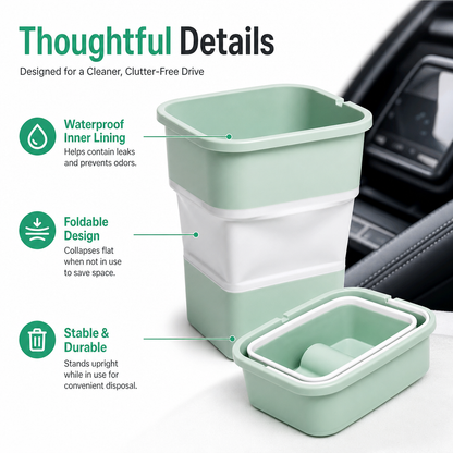 Foldable Waterproof Car Trash Can
