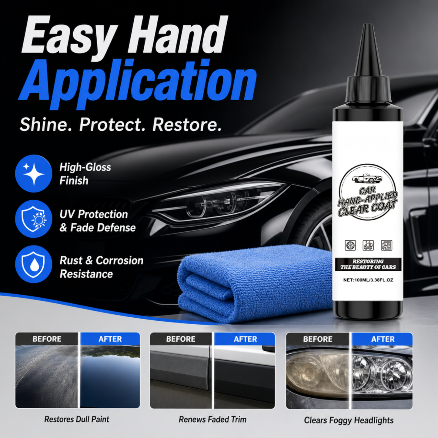 Car Hand-applied Clear Coat
