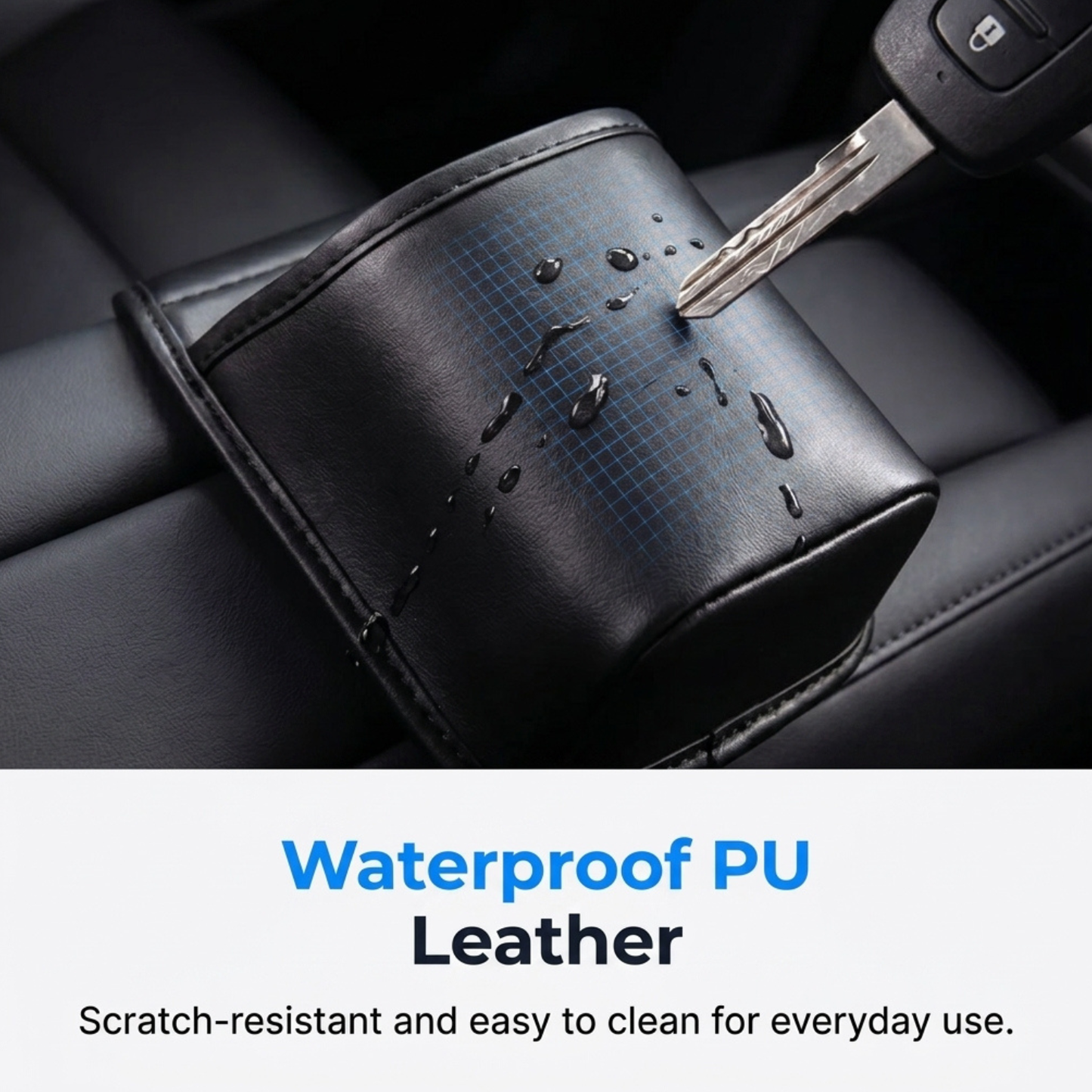 Universal Leather Car Door Cup Holder
