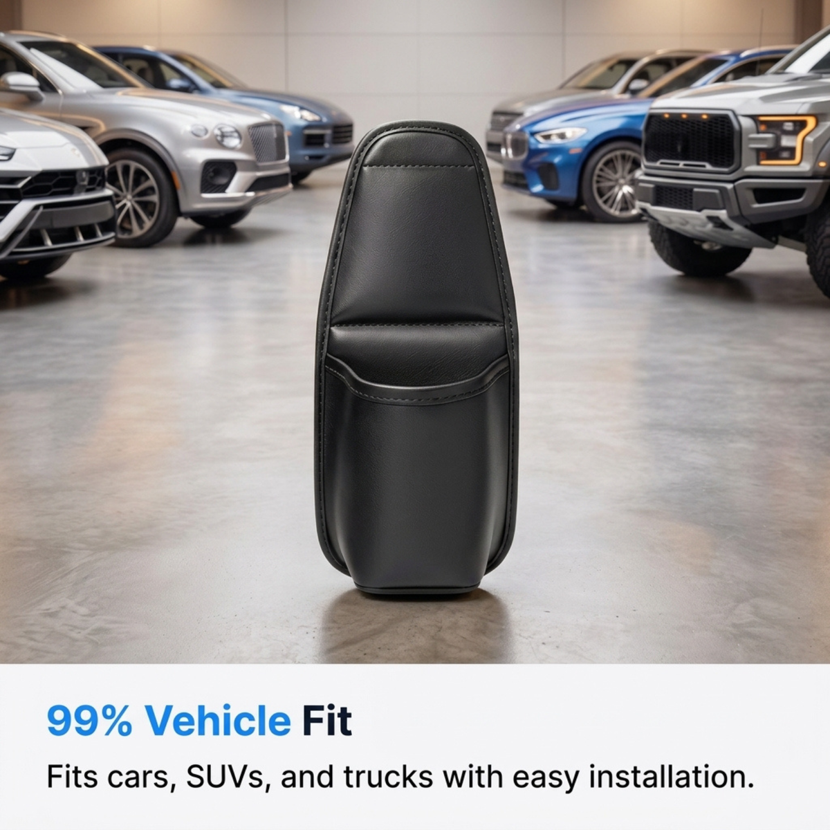 Universal Leather Car Door Cup Holder