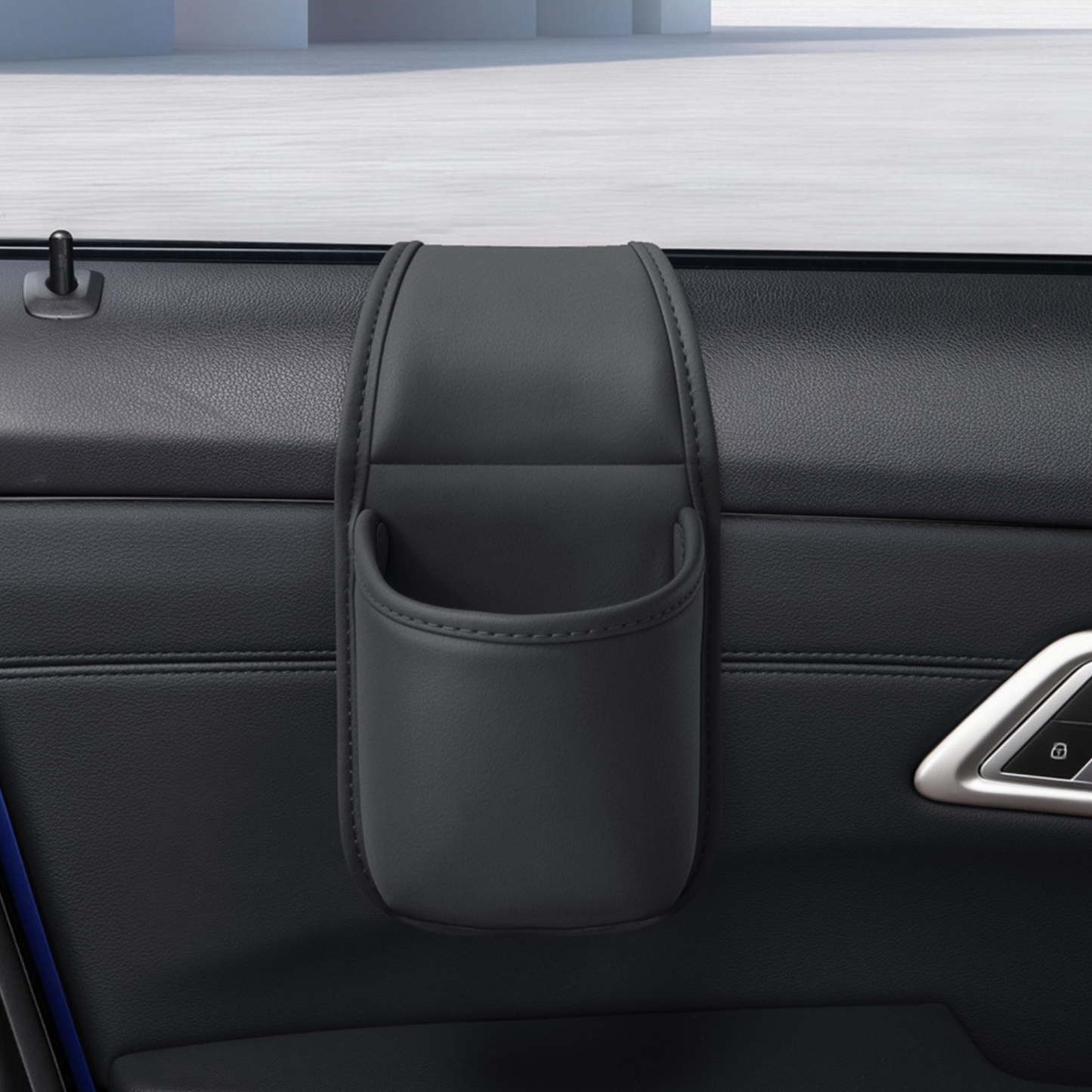 Universal Leather Car Door Cup Holder