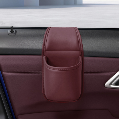 Universal Leather Car Door Cup Holder