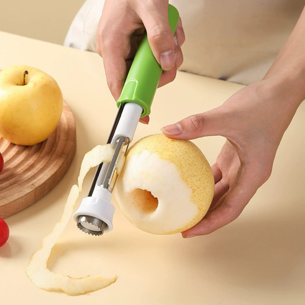 2-in-1 Stainless Steel Fruit & Vegetable Corer & Peeler