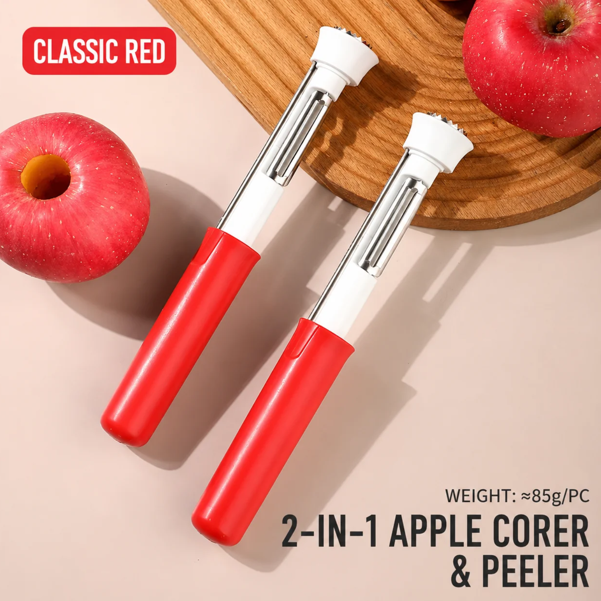 2-in-1 Stainless Steel Fruit & Vegetable Corer & Peeler