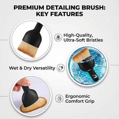 Car Interior Cleaning Brush with Protective Cover PRO