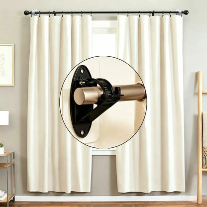 No Drill Needed Curtain Rod Holders