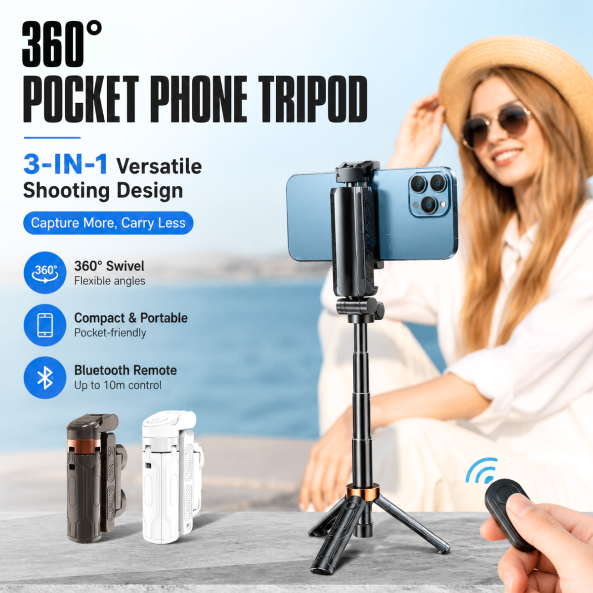 360° Pocket Phone Tripod