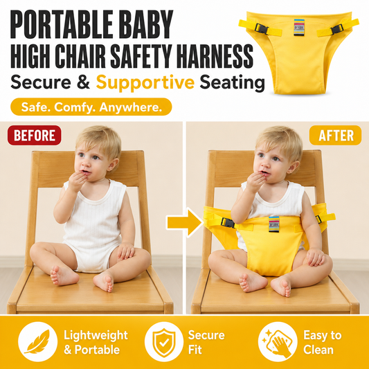 Portable Baby High Chair Safety Harness