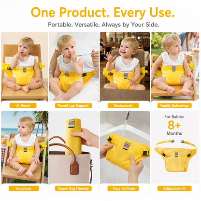 Portable Baby High Chair Safety Harness