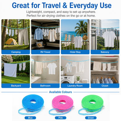 Portable Travel Clothesline
