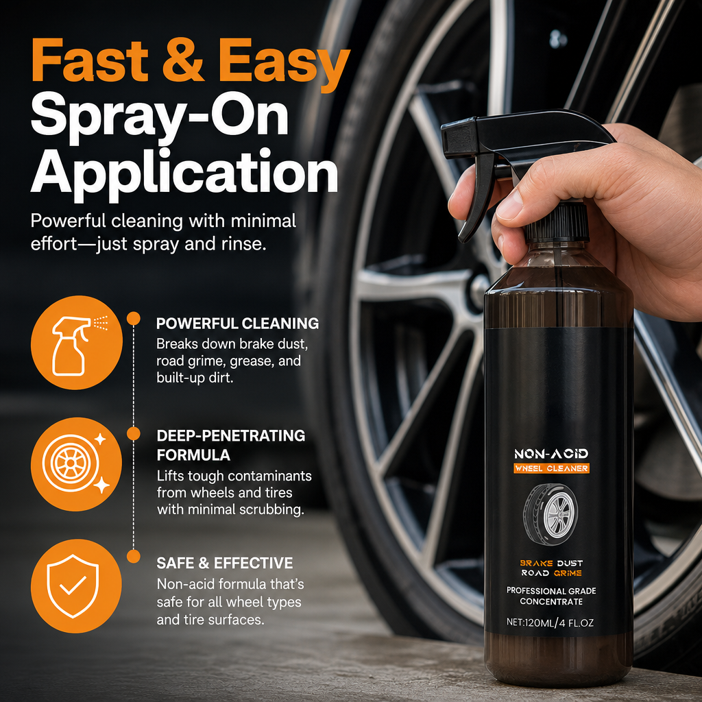 Powerful Wheel & Tire Cleaner Spray