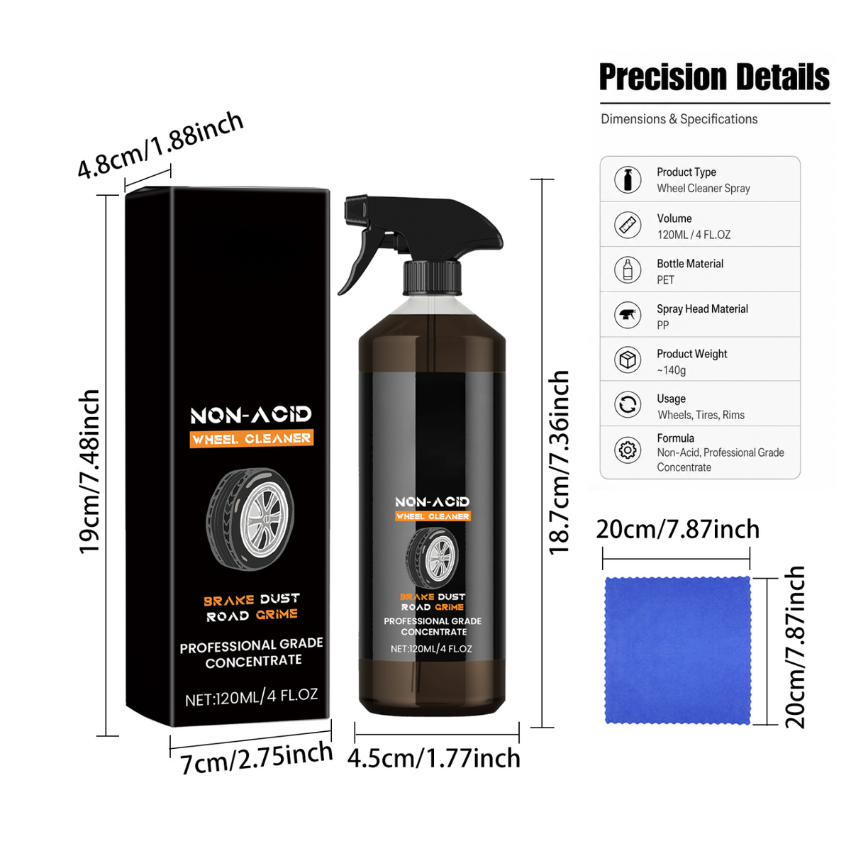 Powerful Wheel & Tire Cleaner Spray