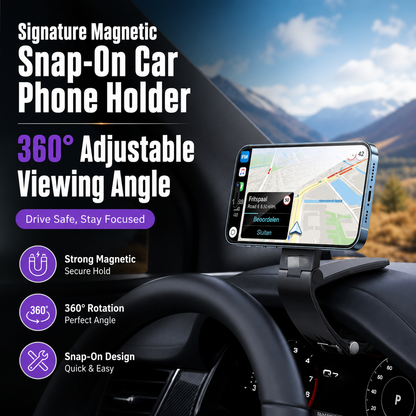 Signature Magnetic Snap-On Car Phone Holder
