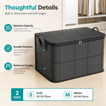 Space Saver Jumbo Zip Storage Bag - Fits 3x More in Half the Space