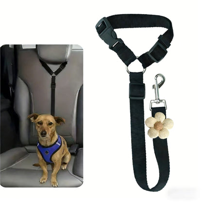 Pet Harnessed Seat Belt for Vehicle Use