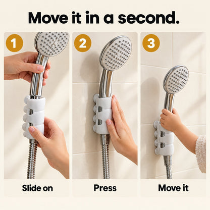 How to use: slide on, press, move it