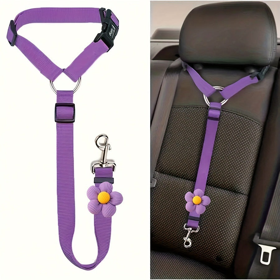 Pet Harnessed Seat Belt for Vehicle Use